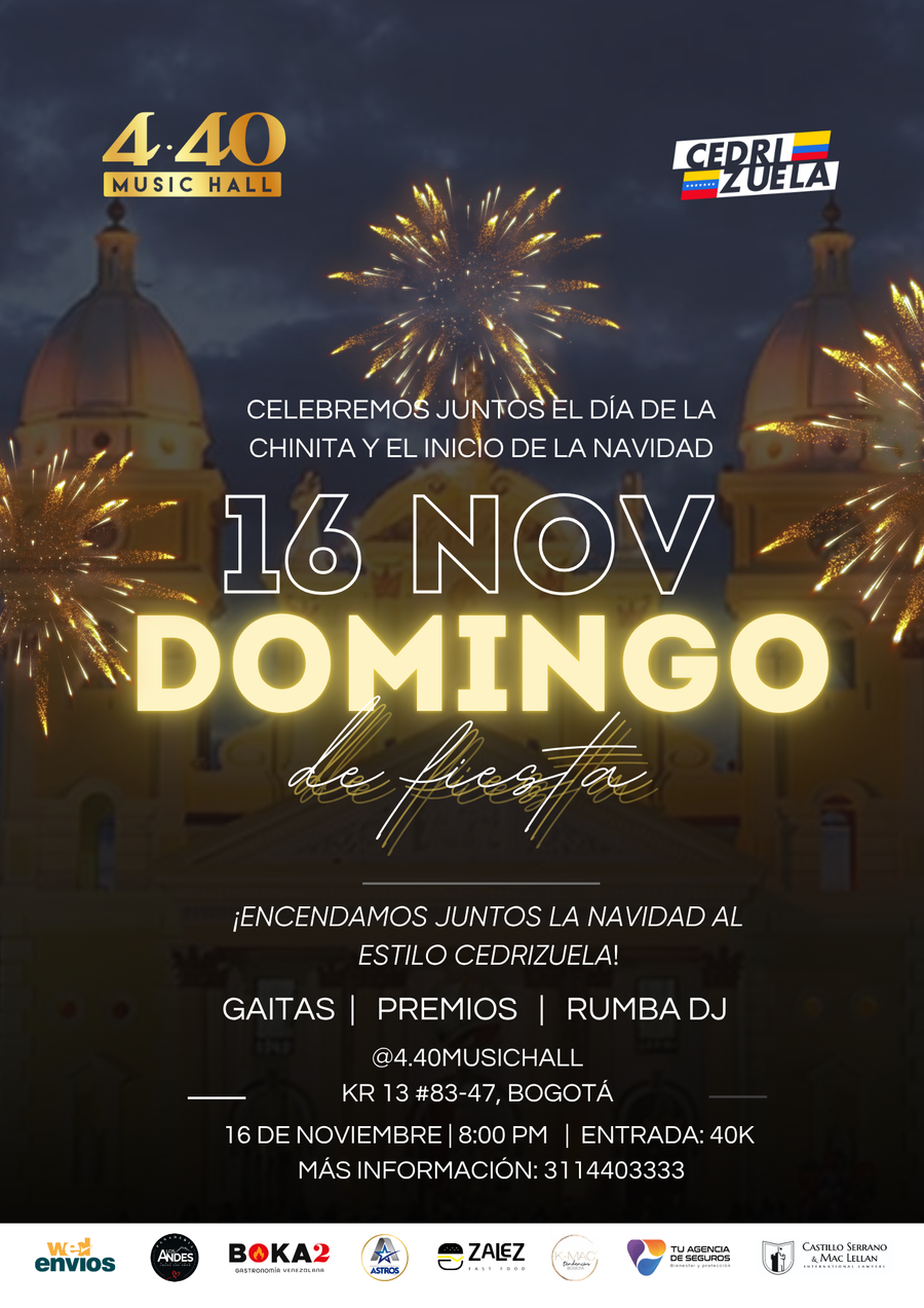 ¡LA GRAN RUMBA DE CEDRIZUELA! DÍA DE LA CHINITA Y NAVIDAD