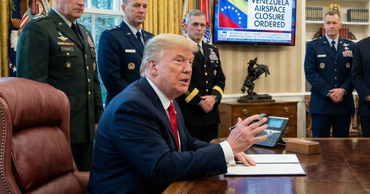 “Trump llama a cerrar” en su totalidad el espacio aéreo de Venezuela y enciende las alarmas en la región